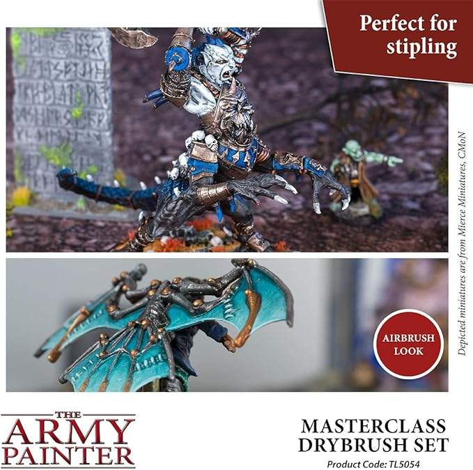 The Army Painter Masterclass Drybrush Set in 3 Sizes TL5054