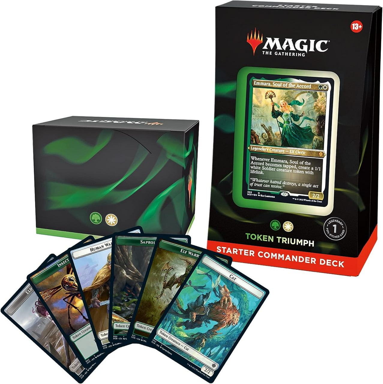 MTG Magic The Gathering CCG Commander Starter Beginner Decks Token Triumph Single Pack WOC-C99230000-TokenTriumph