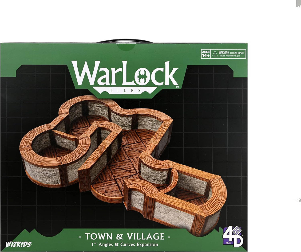 Dungeons & Dragons Wizkids Warlock Tiles Expansion Pack 1 in Town & Village Angles & Curves WZK-16532