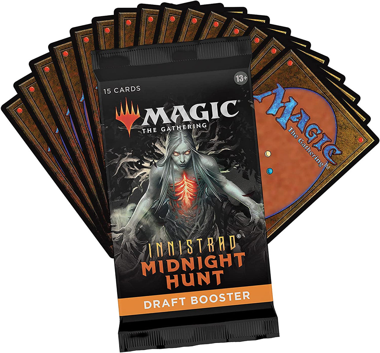 Magic The Gathering Innistrad: Midnight Hunt Draft Booster Box | 36 Packs (540 Magic Cards)