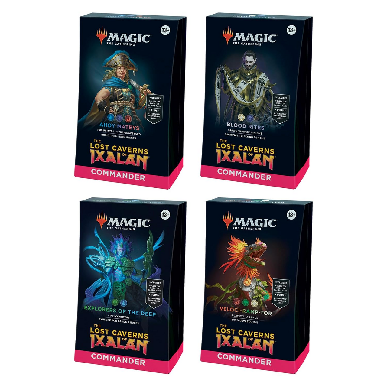 Magic the Gathering CCG: The Lost Caverns of Ixalan Commander Deck Carton (4)