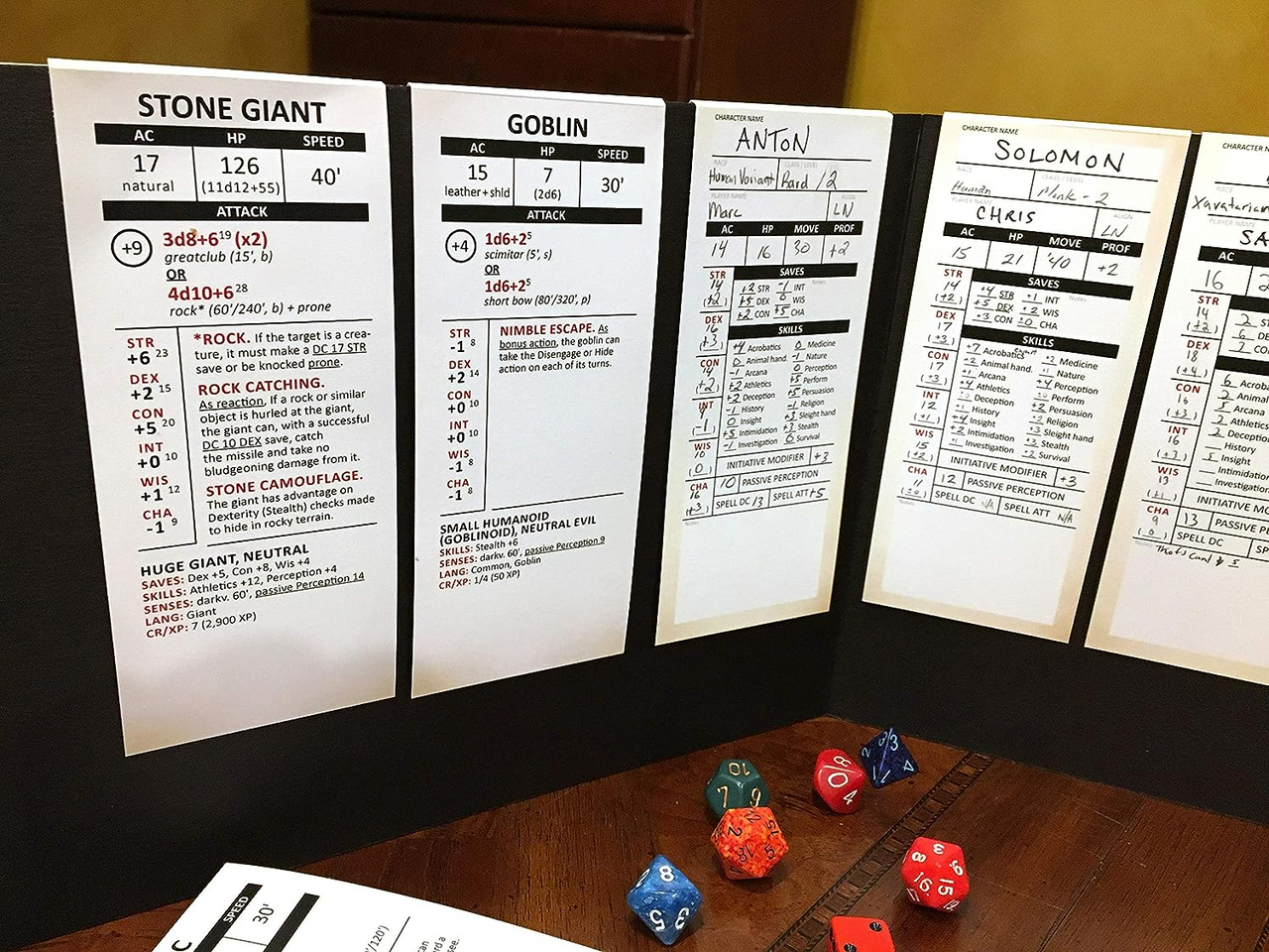 Top Dog Games Complete Stat Trackers Set The Ultimate System for DMs of 5th Edition TDG-Core