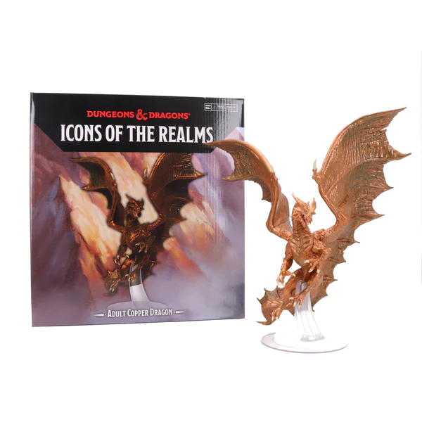 Wizkids Dungeons And Dragons Icons Of The Realms Adult Copper Dragon WZK96250