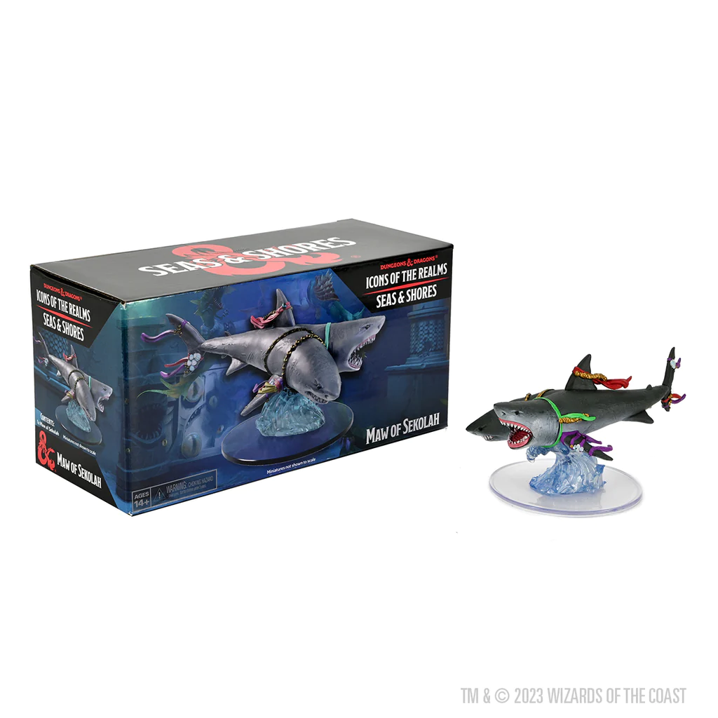 Wizkids Dungeons And Dragons D&D Icons Of The Realms Seas & Shores Set 29 Maw Of Sekolah Boxed Figure WZK96259