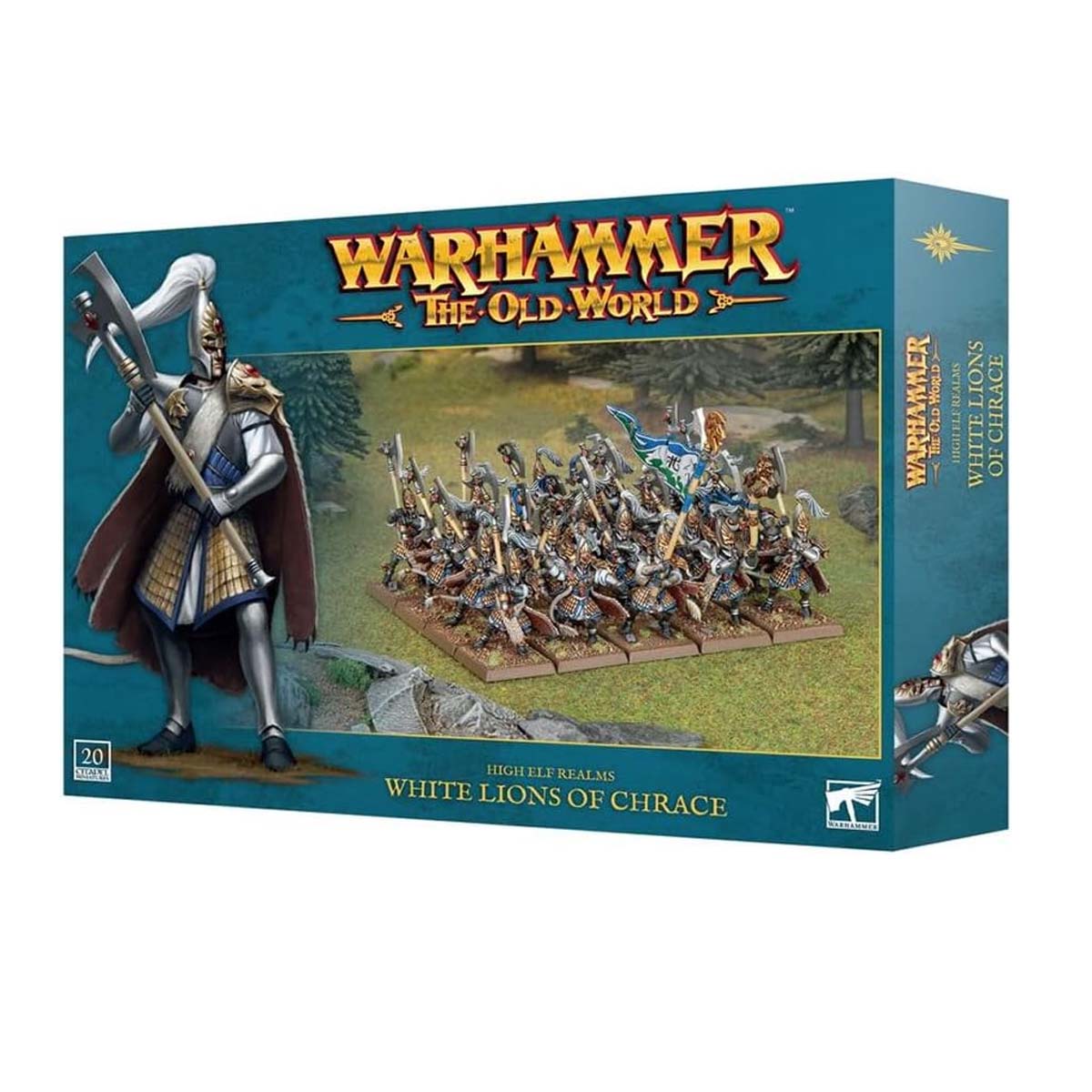 Games Workshop Warhammer The Old World High Elf Realms White Lions Of Chrace Plastic Box 13-14