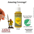The Army Painter Warpaint Daemonic Yellow Non Toxic Acrylic Paints 18ml WP1107