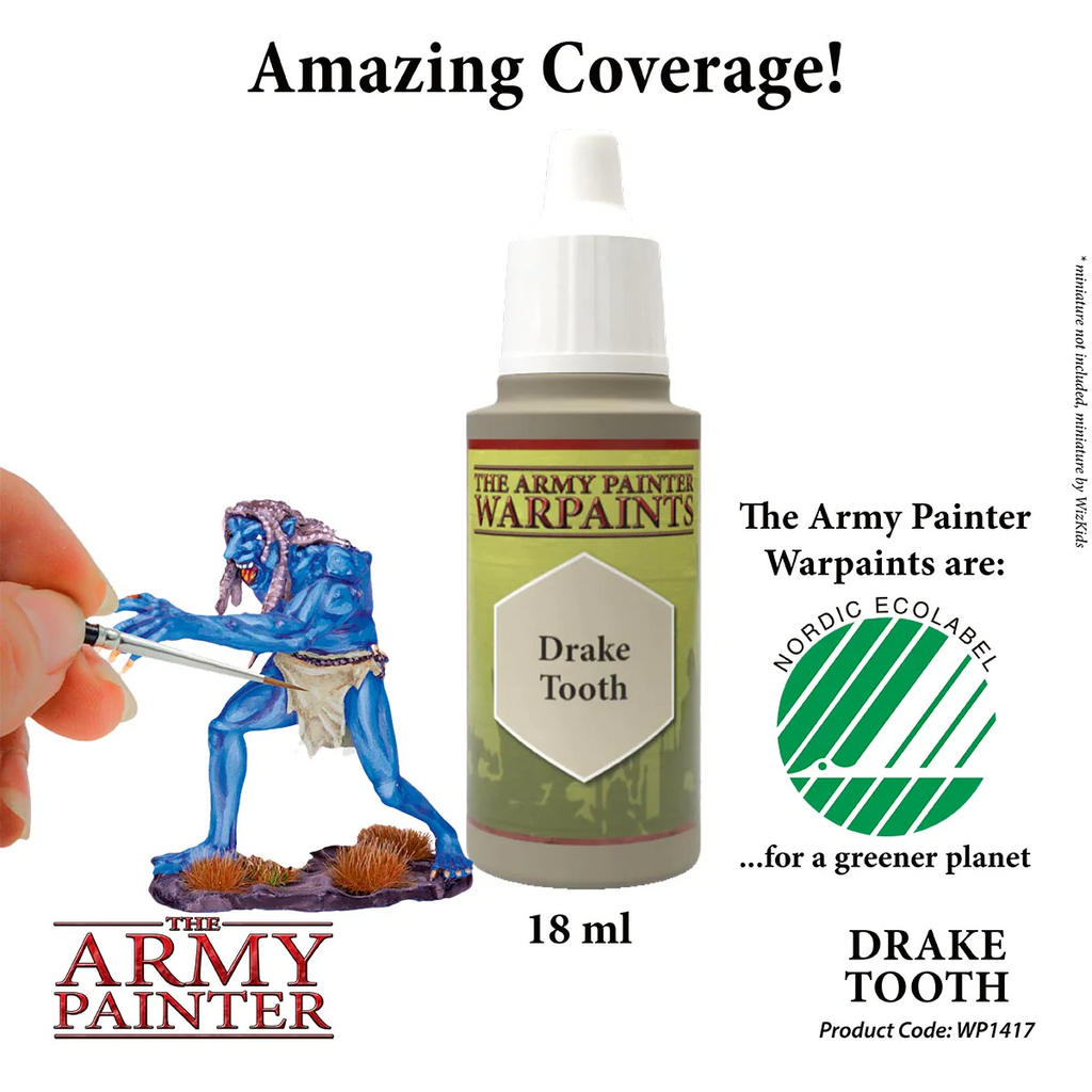 The Army Painter Warpaints Drake Tooth Non Toxic Acrylic Paints 18ml WP1417
