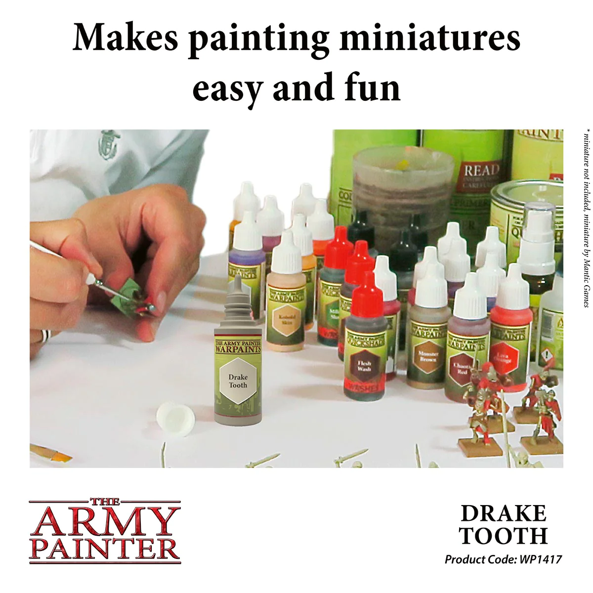 The Army Painter Warpaints Drake Tooth Non Toxic Acrylic Paints 18ml WP1417