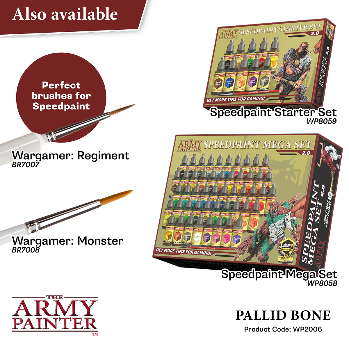 The Army Painter SpeedPaint 2.0 Pallid Bone Non Toxic Paints WP2006