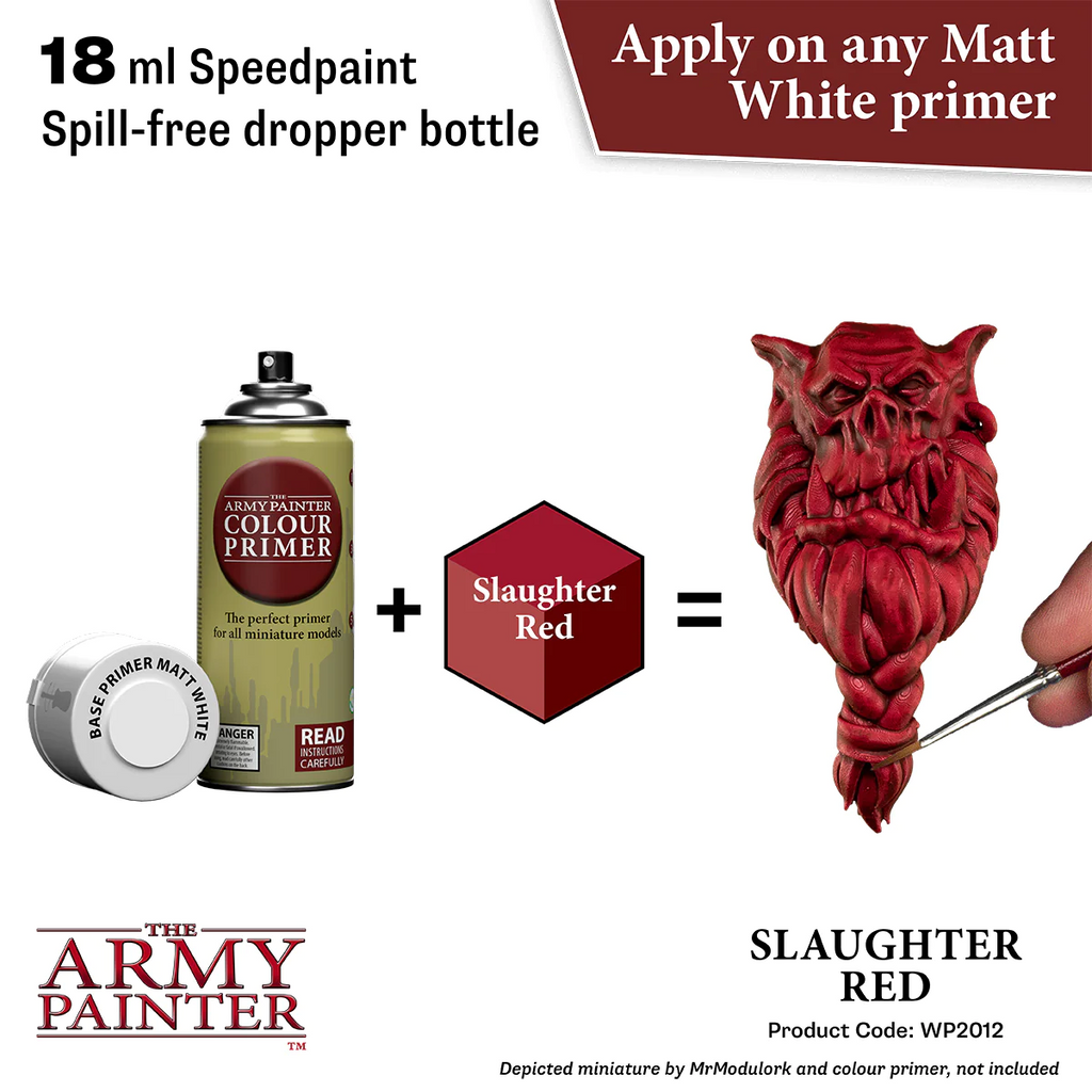 The Army Painter SpeedPaint 2.0 Slaughter Red Non Toxic Paints 18ml WP2012