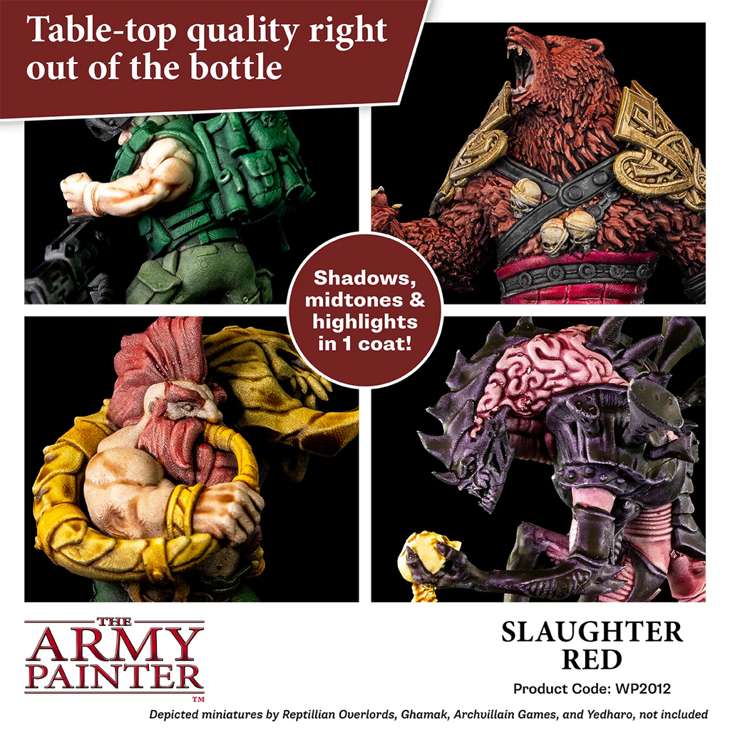 The Army Painter SpeedPaint 2.0 Slaughter Red Non Toxic Paints 18ml WP2012