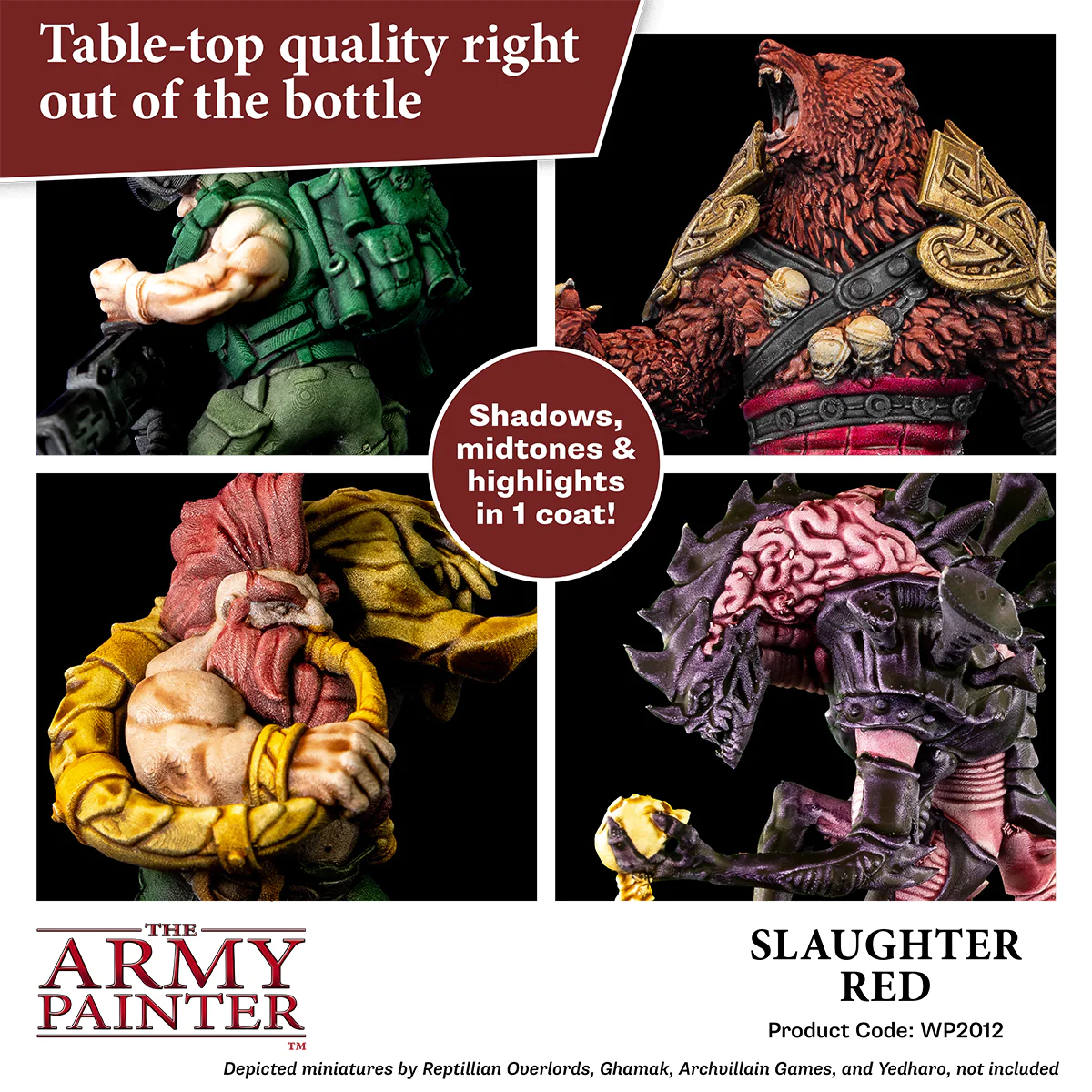 The Army Painter SpeedPaint 2.0 Slaughter Red Non Toxic Paints 18ml WP2012