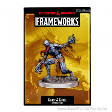 Wizkids Dungeons And Dragons D&D Frameworks Ghast & Ghoul Miniature Unpainted Unassembled Customizable Miniature WZK75053