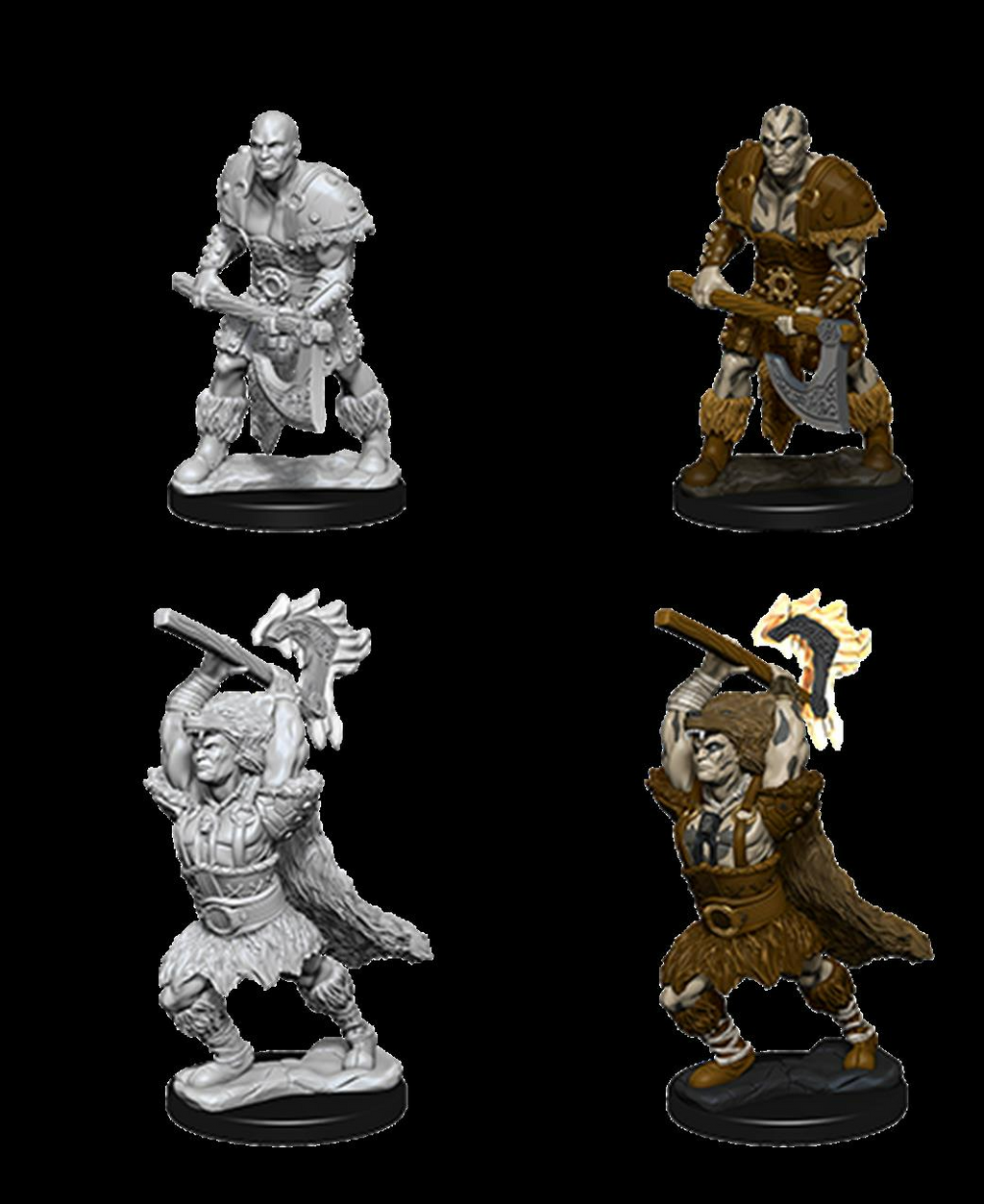 Wizkids Dungeons And Dragons Goliath Barbarian Male Unpainted S Miniature D&D WZK73833
