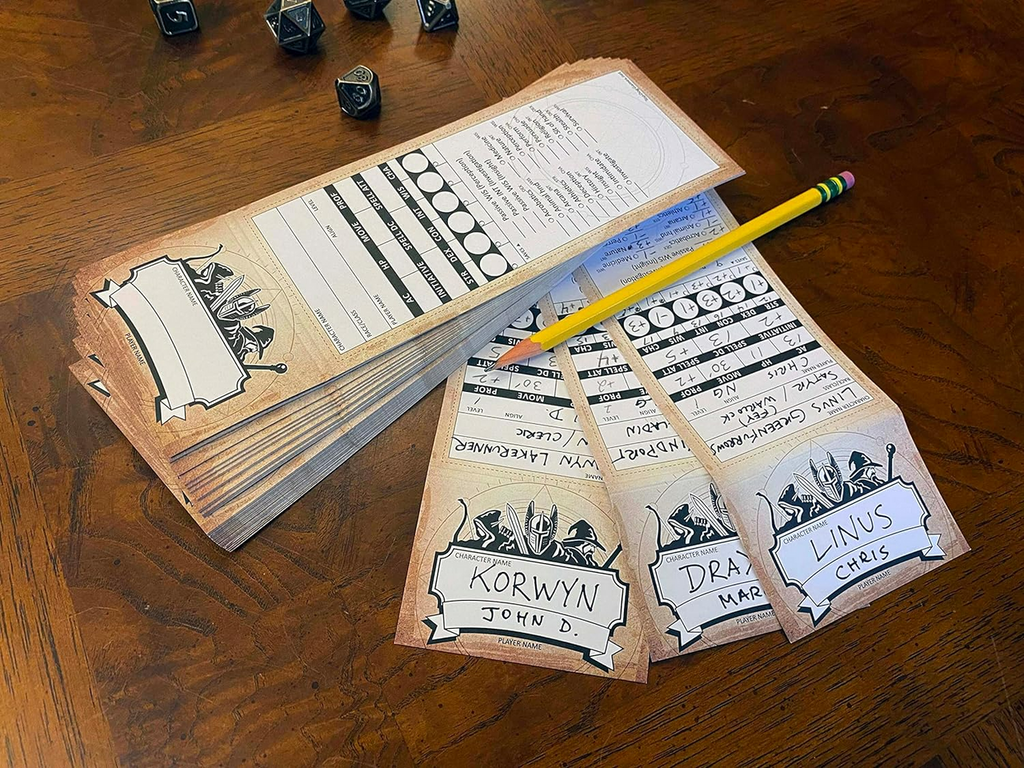 Top Dog Games Blank Monster Trackers Initiative Trackers and DM Reference Cards for 5th Edition TDG-DD5EBlankmon