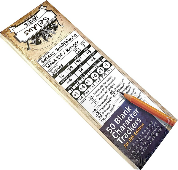 Top Dog Games Blank Monster Trackers Initiative Trackers and DM Reference Cards for 5th Edition TDG-DD5EBlankmon