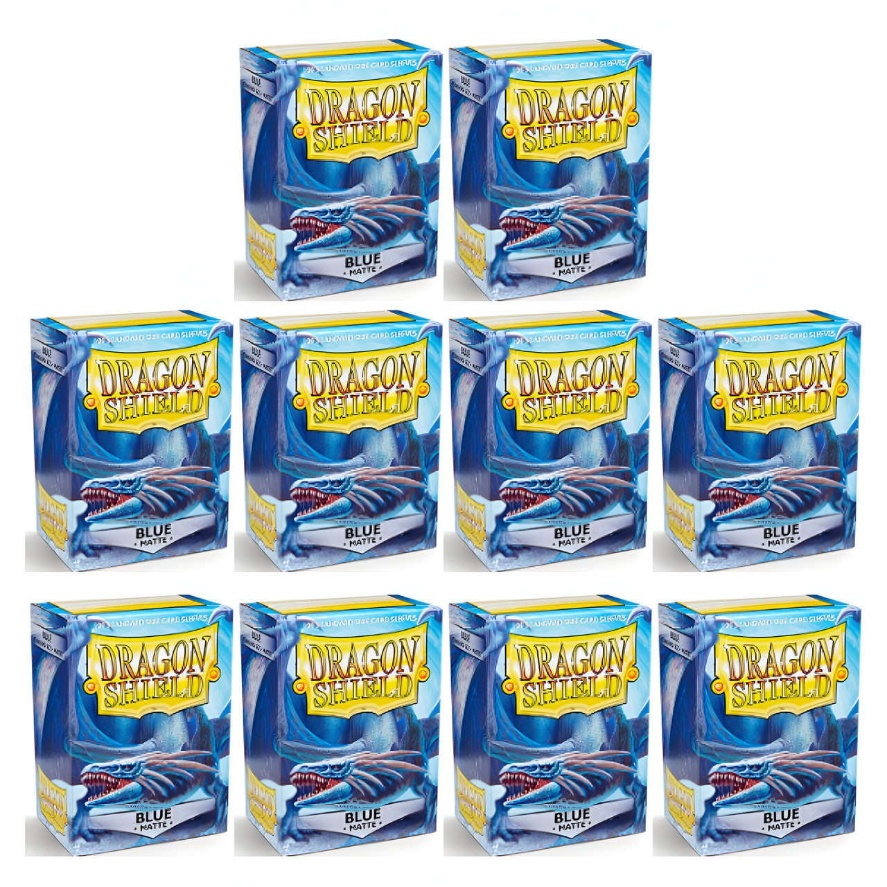 Dragon Shield Sleeves Standard Size Matte Blue 100 Ct 10 packs ATM11003K1