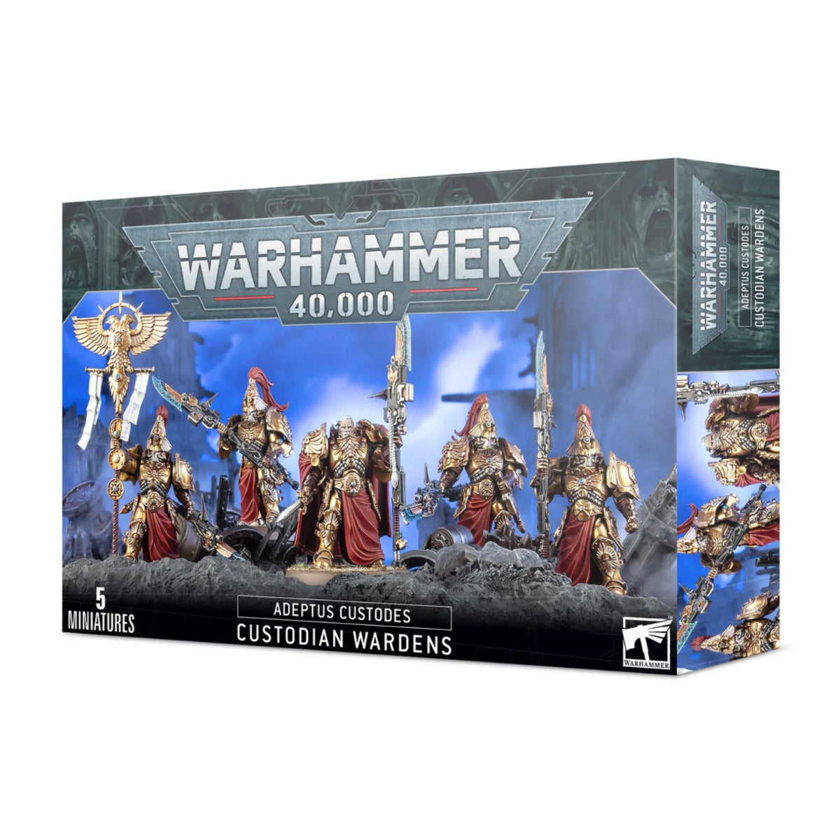 Games Workshop Warhammer 40k Adeptus Custodes Custodian Wardens Miniature 01-11