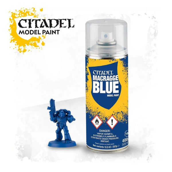 Games Workshop Citadel Spray Primer Macragge Blue Model Paint Spray 62-16