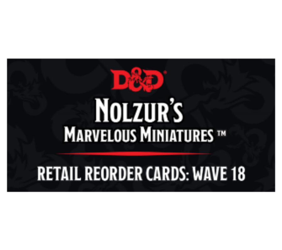 Wizkids Dungeons And Dragons Deep Cuts Unpainted Miniatures W18 Retail Reorder Cards WZK90537