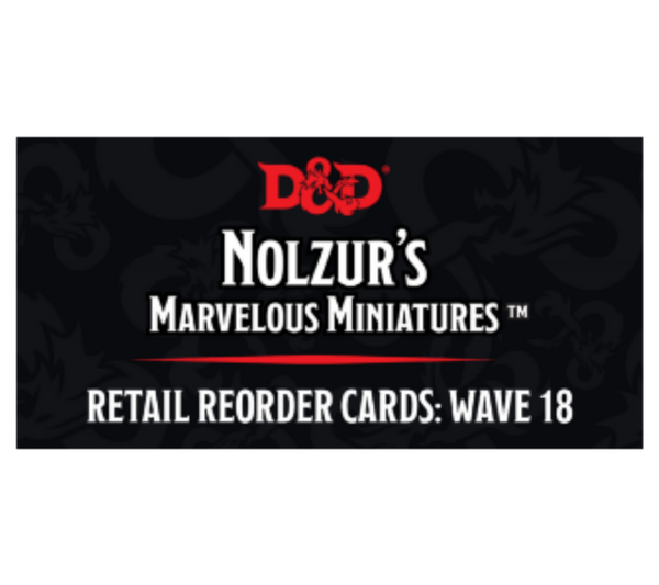 Wizkids Dungeons And Dragons Deep Cuts Unpainted Miniatures W18 Retail Reorder Cards WZK90537