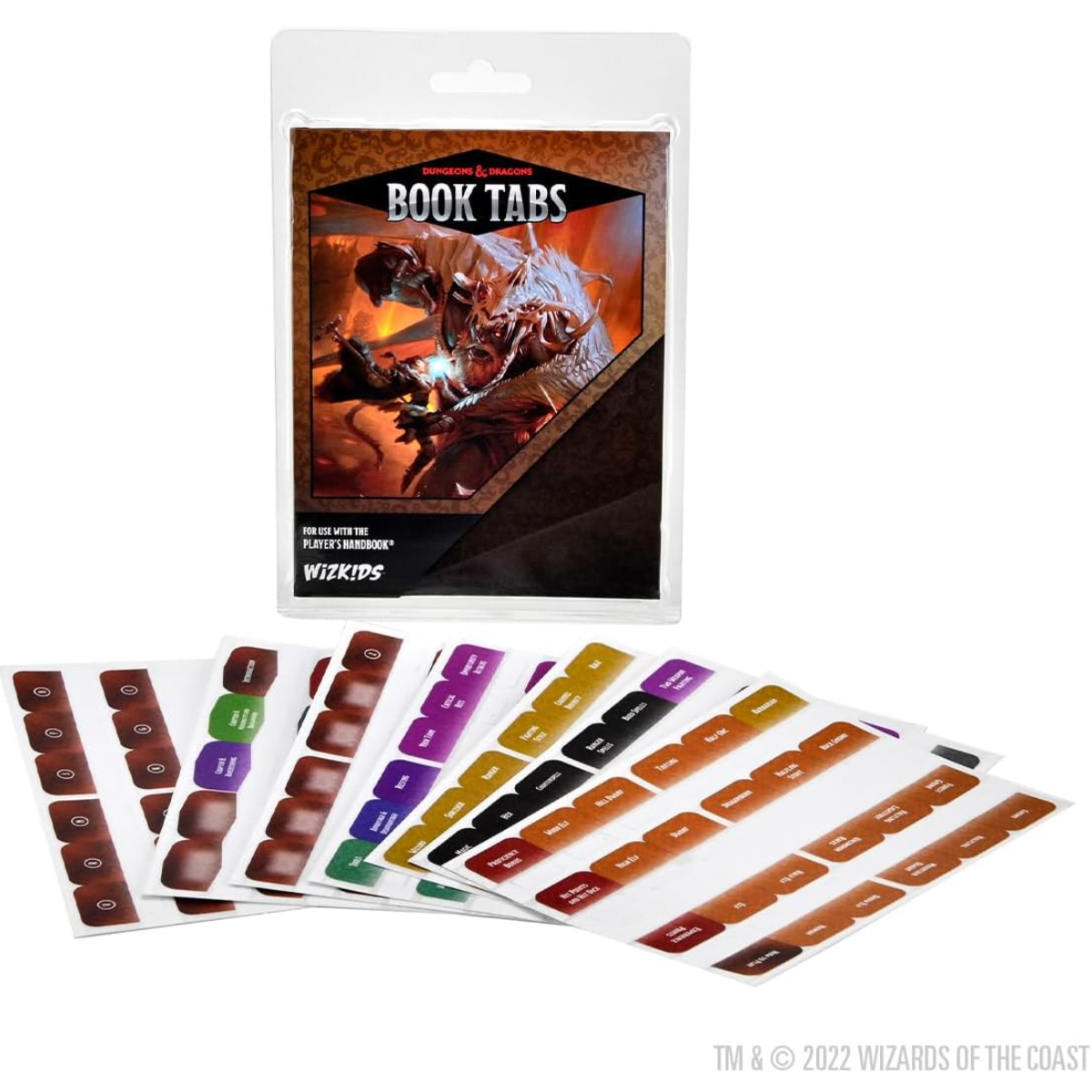 Wizkids Dungeons And Dragons Book Tabs Player's Handbook D&D WZK89200