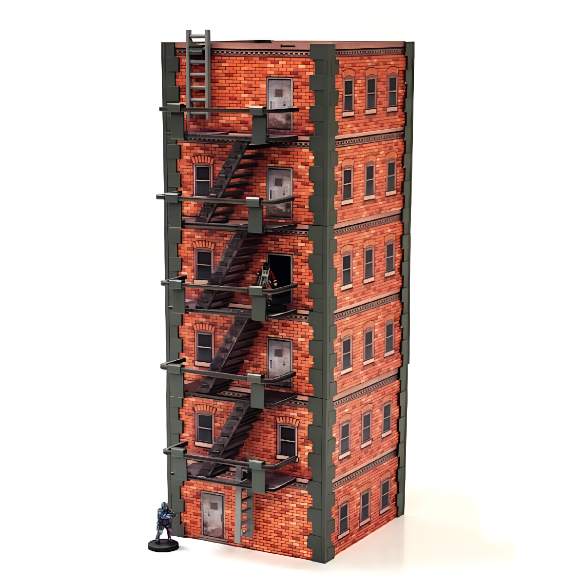 Monster Fight Club Metropolis Cityscape Miniatures Six-Story Brick High Rise Building MFC-15104