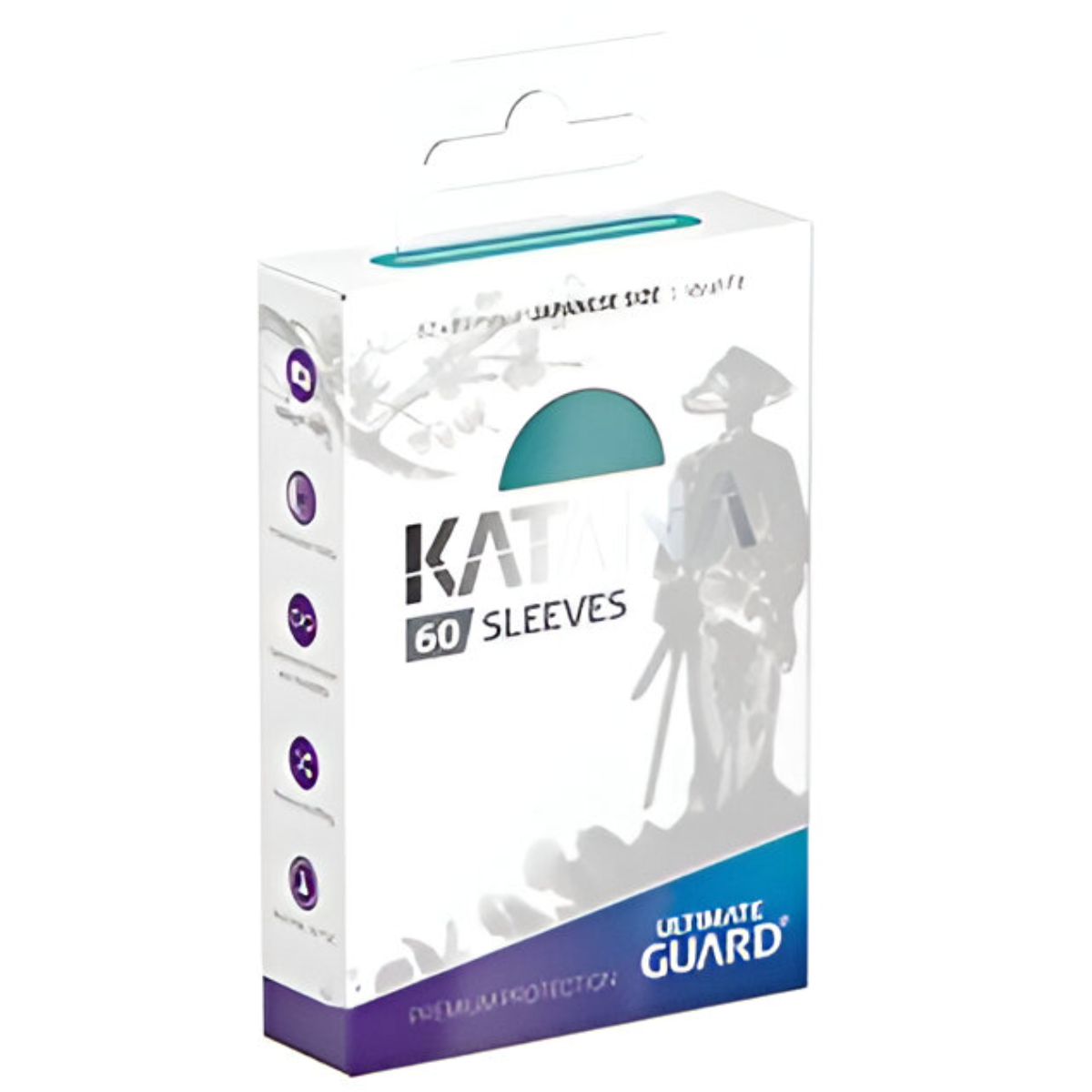 Ultimate Guard Katana Sleeves Japanese Size Turquoise 60Ct UGD011055