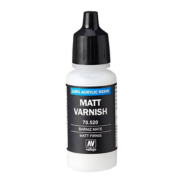 Vallejo Matt Varnish Non Toxic Acrylic Paints 17ml VAL-70520