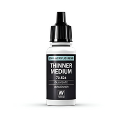 Vallejo Thinner Medium Acrylic Resin 17ml VLJ-524