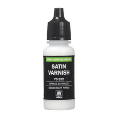 Vallejo Satin Varnish Non Toxic Acrylic Paint 17ml VAL-70522