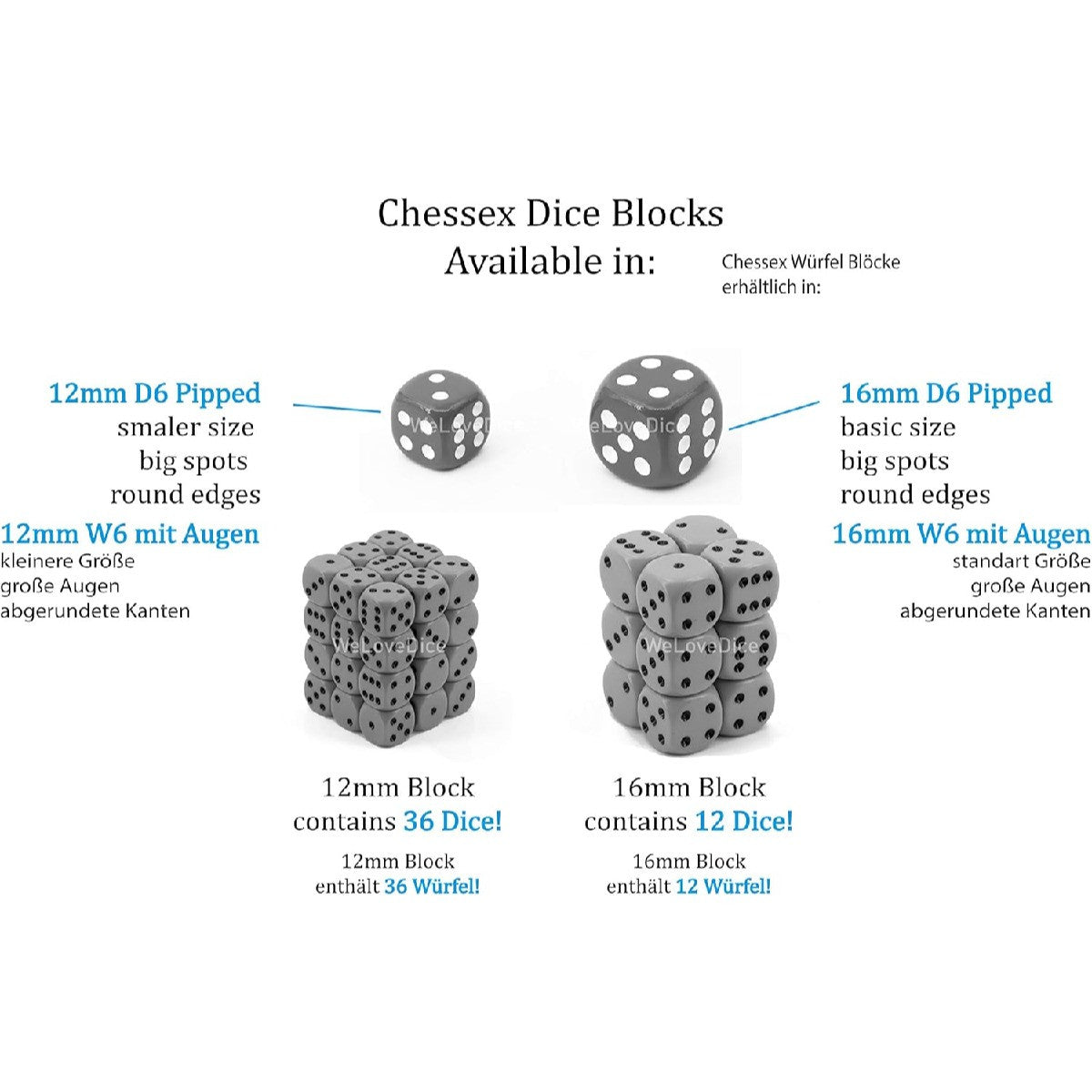 Chessex Borealis 12mm d6 Light Green/gold Luminary Dice Block 36 dice CHX27975