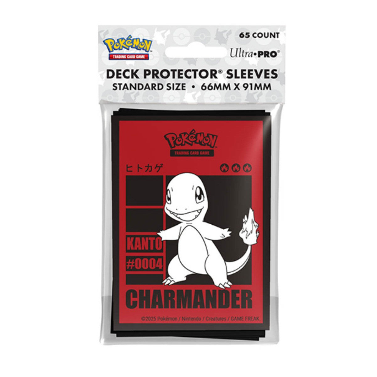 Ultra Pro Pokemon TCG Charmander 65ct Deck Protector Sleeves UP16591