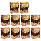 Dragon Shield Sleeves Standard Size Matte Copper 100 Ct 10 Packs ATM11016K3