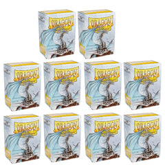 Dragon Shield Sleeves Standard Size Matte Silver 100 Ct 10 Packs ATM11008K1
