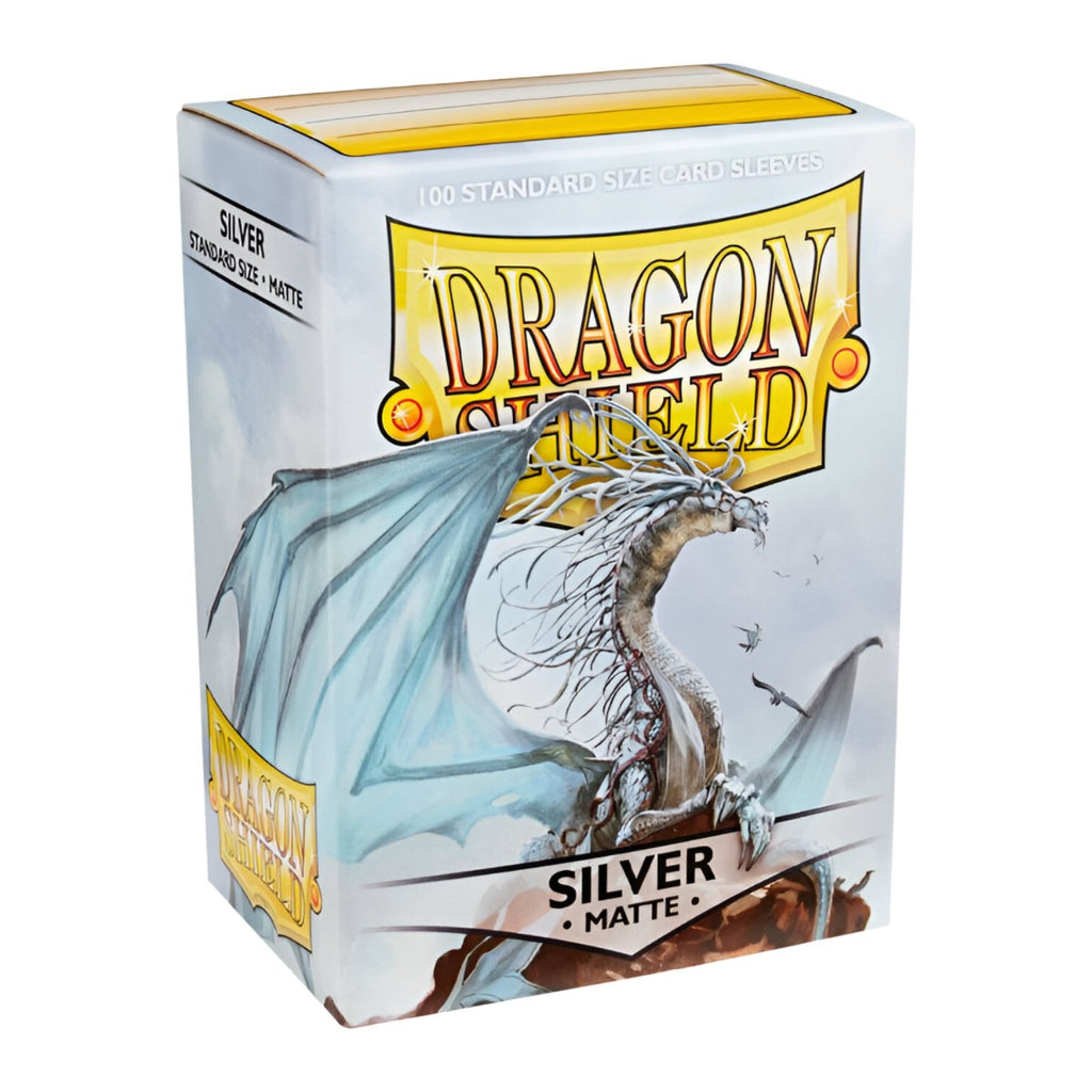 Dragon Shield Sleeves Standard Size Matte Silver 100 Ct 10 Packs ATM11008K1