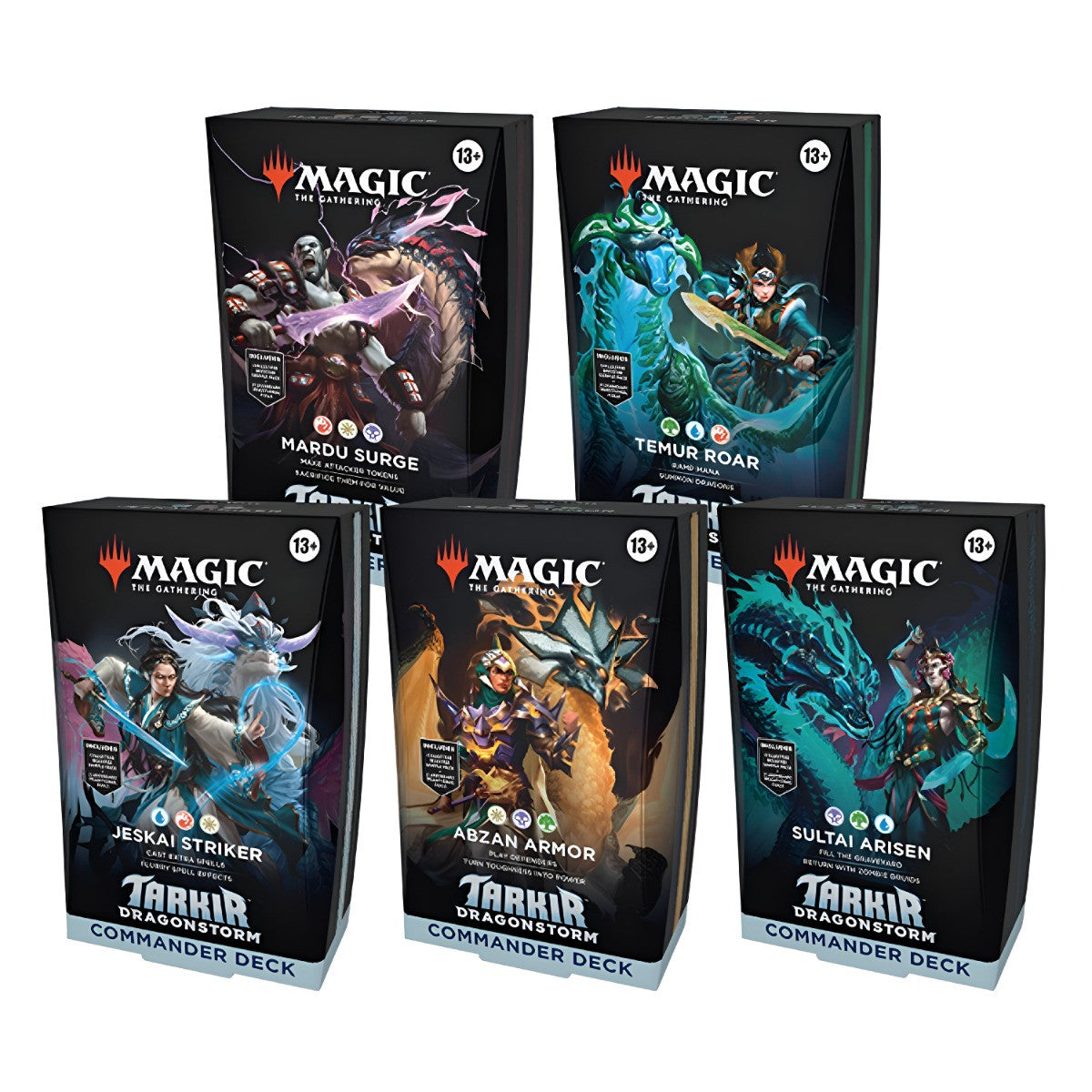 Magic the Gathering CCG Tarkir Dragonstorm Commander Deck Carton (5)