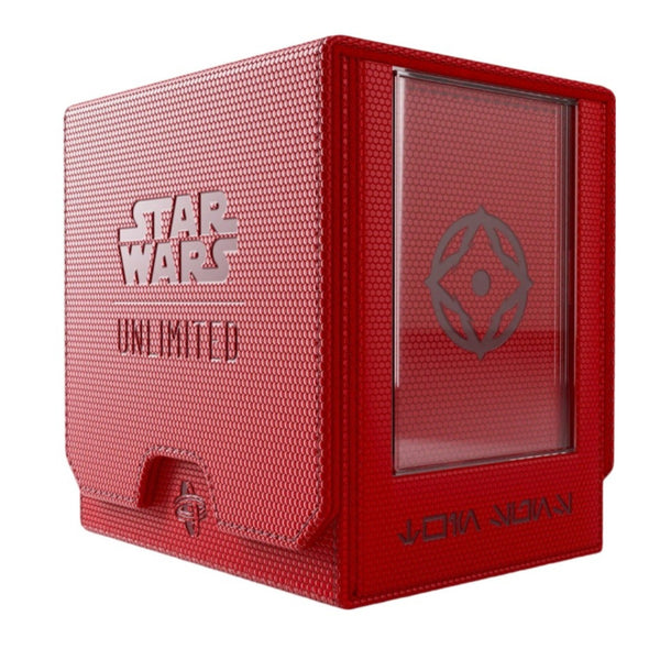 Gamegenic Star Wars Unlimited Twin Suns Deck Pod Red Holds 100 Double Sleeved Cards GGS20222ML