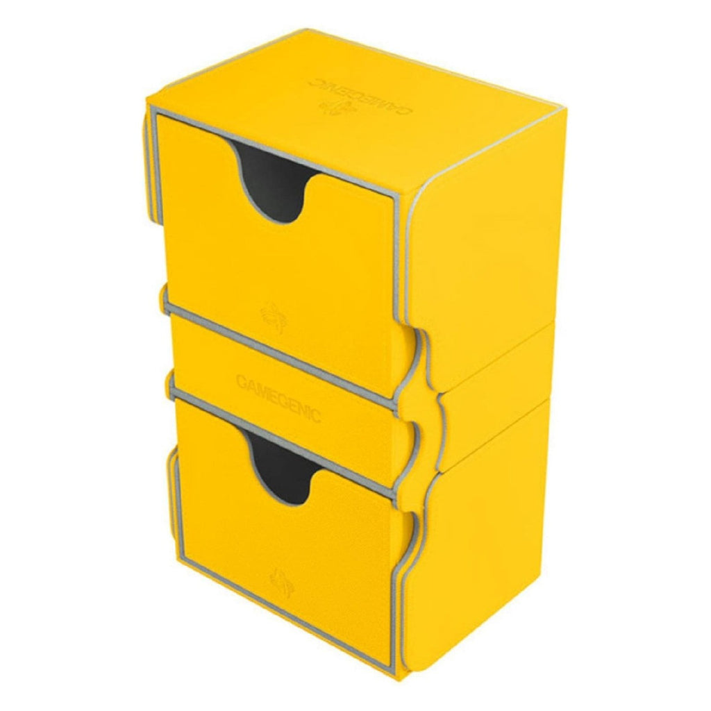 Gamegenic Stronghold 200+ Convertible Deck Box Double Sleeved Card Holds up to 200 Cards Yellow Color G20082