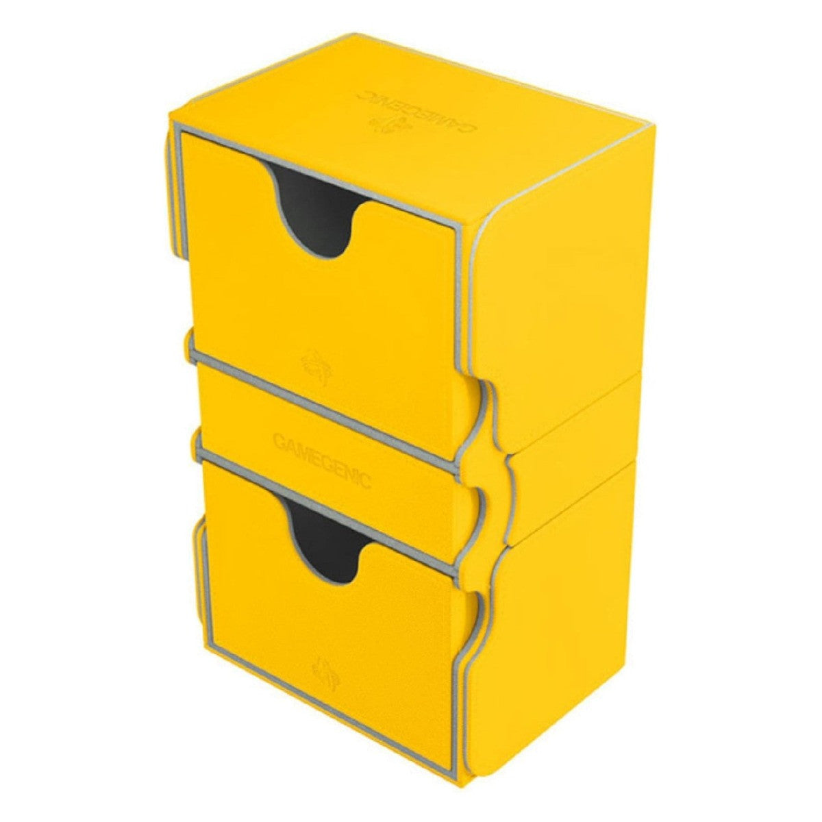 Gamegenic Stronghold 200+ Convertible Deck Box Double Sleeved Card Holds up to 200 Cards Yellow Color G20082
