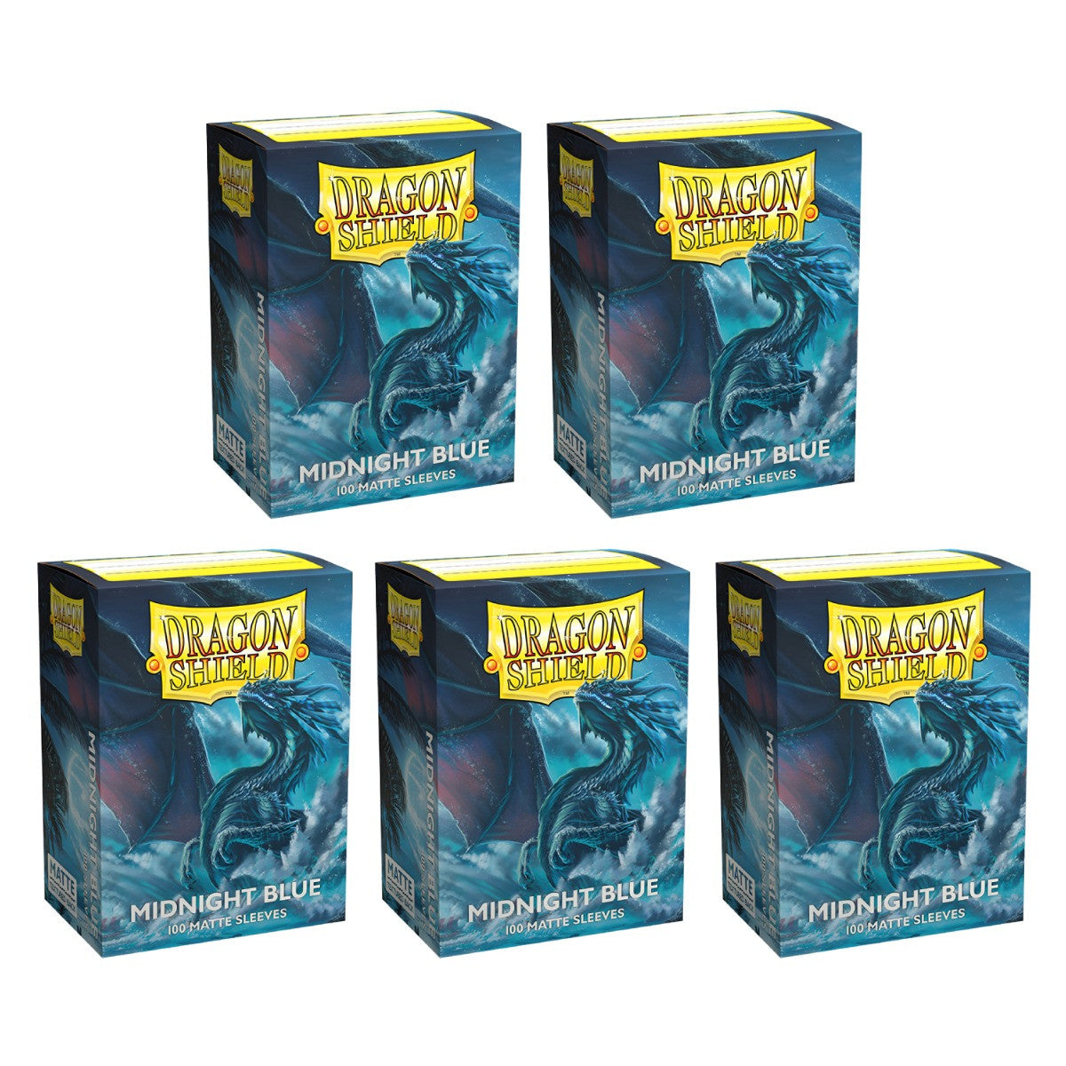Dragon Shield Sleeves Stadard Matte Midnight Blue 100ct 5 Packs ATM11057k2