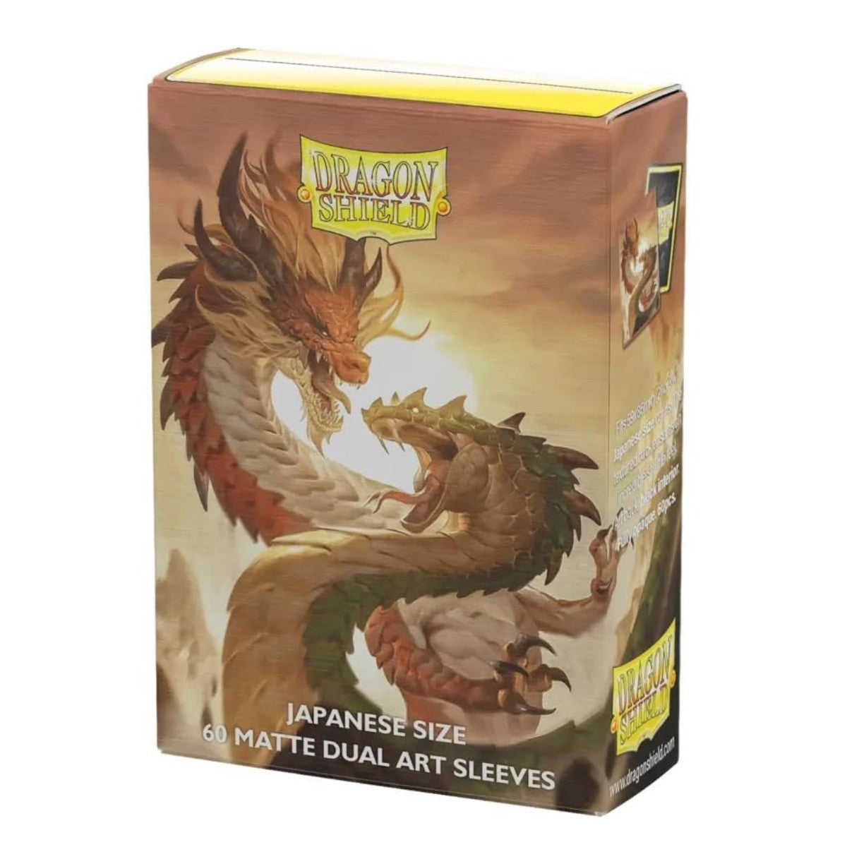 Dragon Shields Japanese Size Matte Dual Art Chinese New Year Wood Snake 2025 60 Ct ATM12616