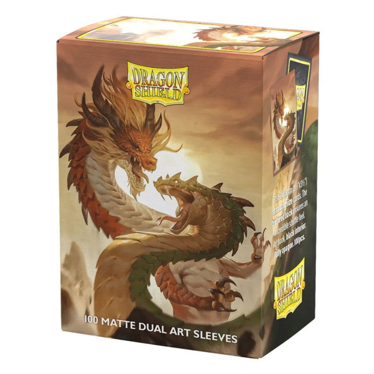 Dragon Shield Sleeves Standard Size Dual Matte Wood Snake 100 Ct ATM12126
