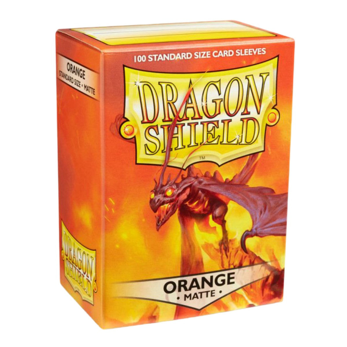 Dragon Shield Sleeves Standard Size Matte Orange 100 Ct 5 Packs ATM11013K2