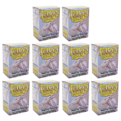 Dragon Shield Sleeves Standard Size Matte White 100 Ct 10 Packs ATM11005K1