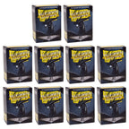 Dragon Shield Sleeves Standard Size Matte Jet 100 Ct 10 Packs ATM11024K1