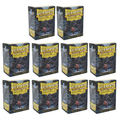 Dragon Shield Sleeves Standard Size Matte Black 100 Ct 10 packs ATM11002K1
