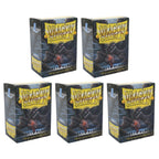 Dragon Shield Sleeves Standard Size Matte Black 100 Ct 5 Packs ATM11002K2