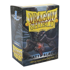 Dragon Shield Sleeves Standard Size Matte Black 100 Ct ATM11002