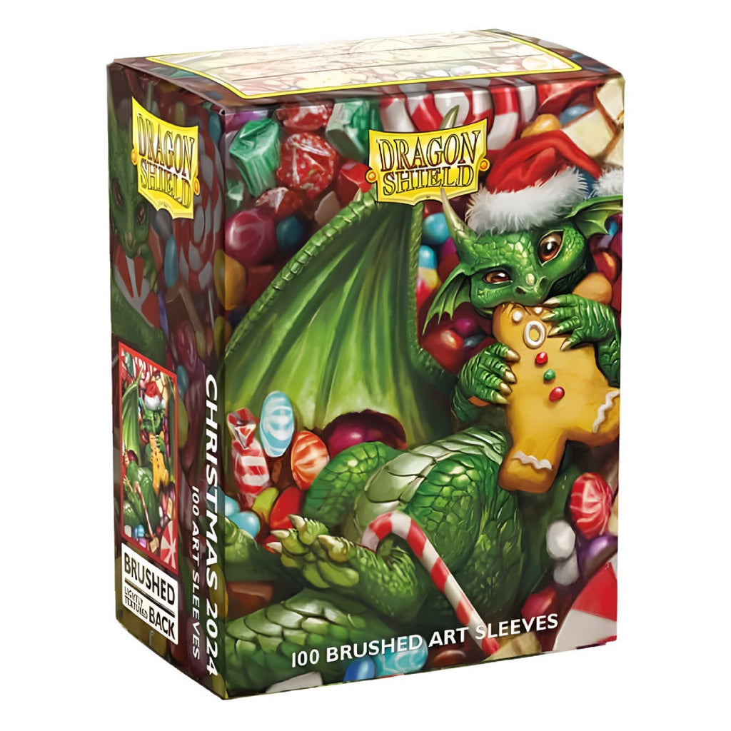 Dragon Shield Sleeves Standard Size Brushed Christmas 2024 Art Limited Edition 100 Ct ATM12125